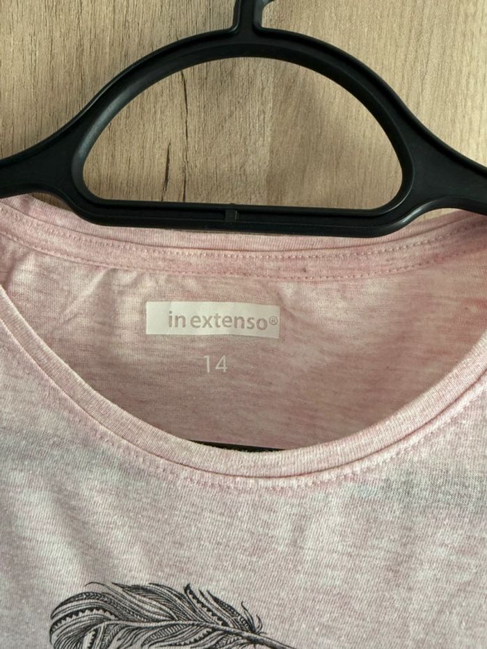 T shirt fille rose - photo numéro 3