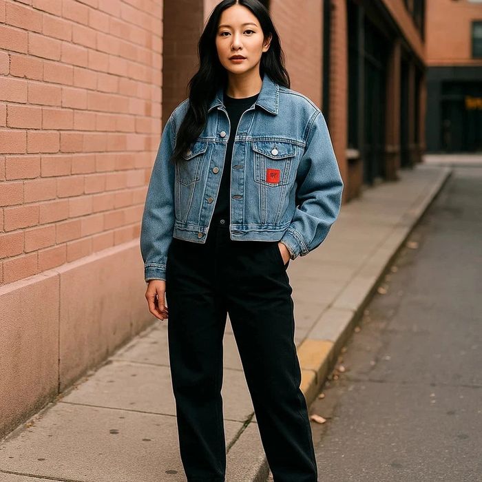 Veste en Jean Vintage Disney (Mickey) & Pull and Bear - Taille XS - Très Bon État - photo numéro 3