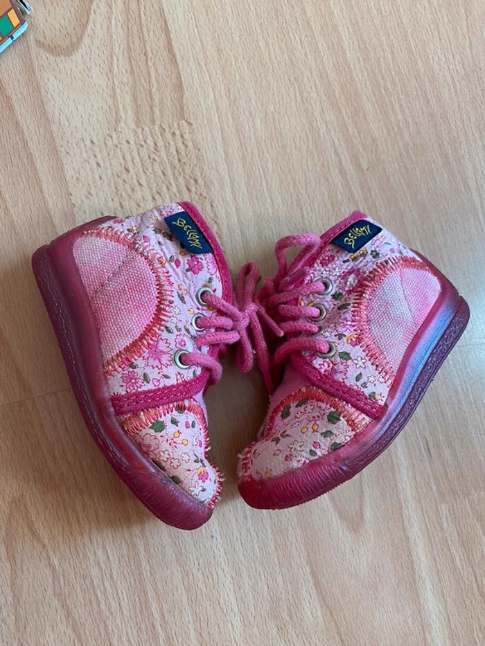 Jolie paire de chaussons roses Bellamy T. 20 fille - photo numéro 3