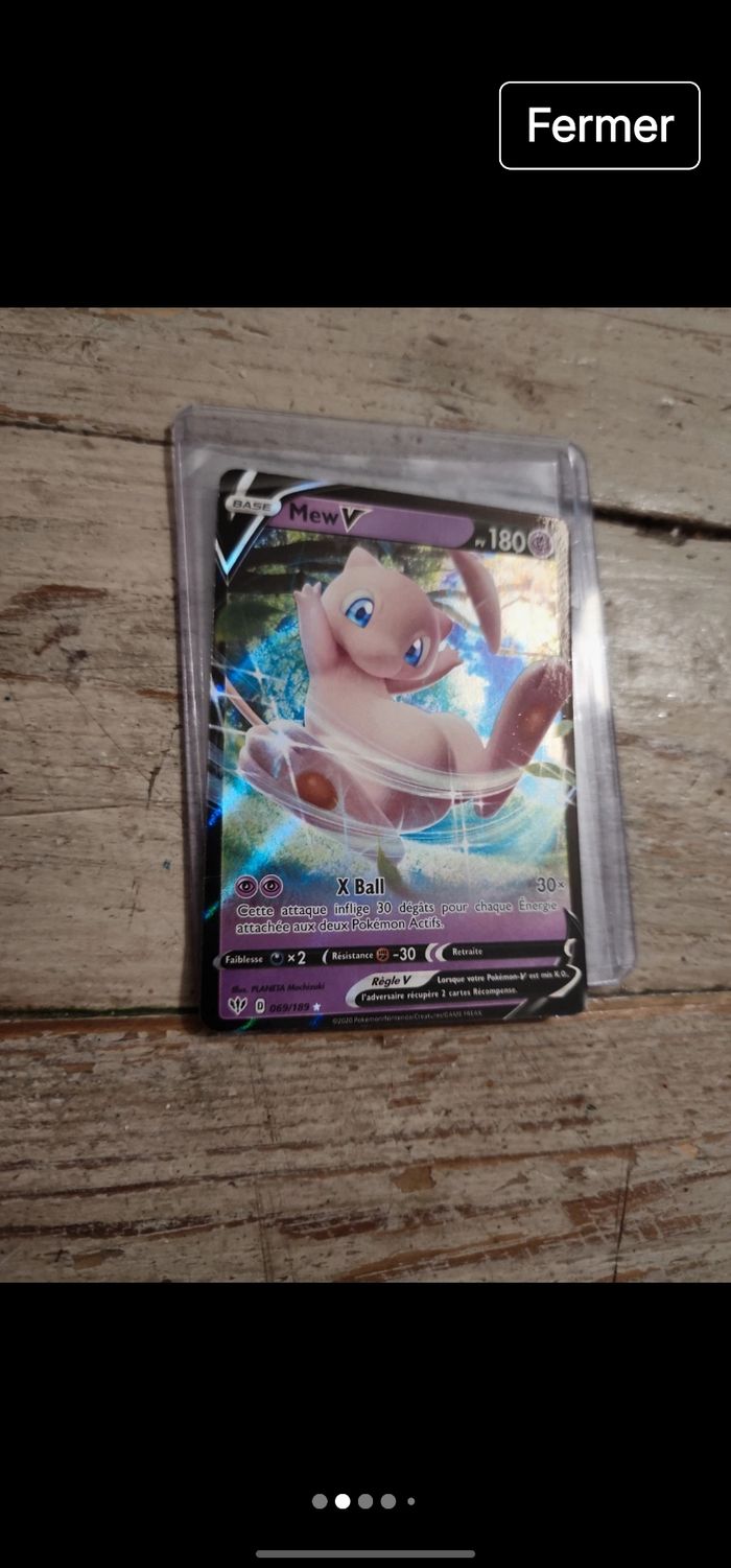 Carte pokemon mew v - photo numéro 3