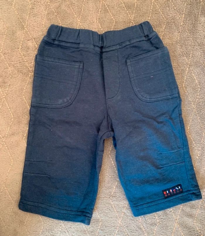 Pantacourt bleu garçon taille 6 mois