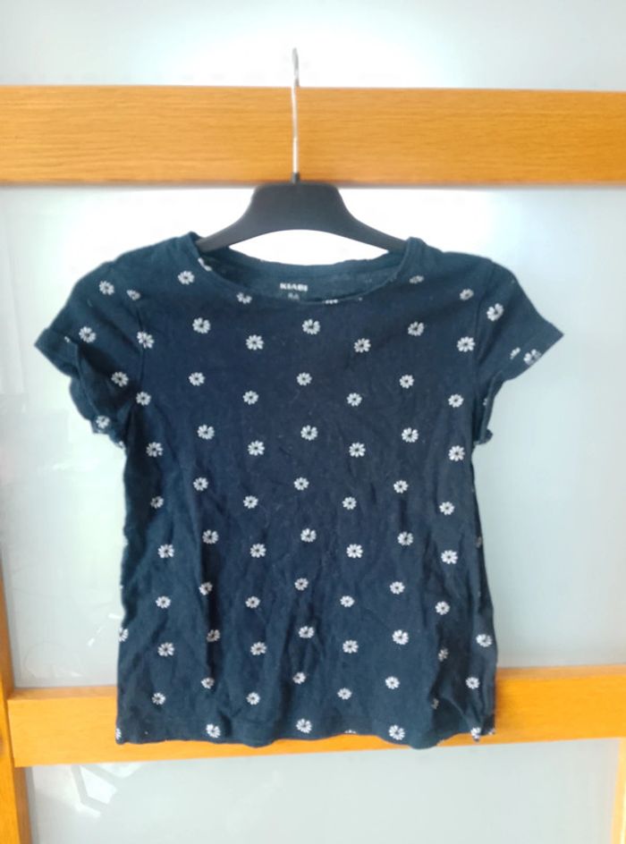 T-shirt manches courtes à fleurs - Fille 8 ans