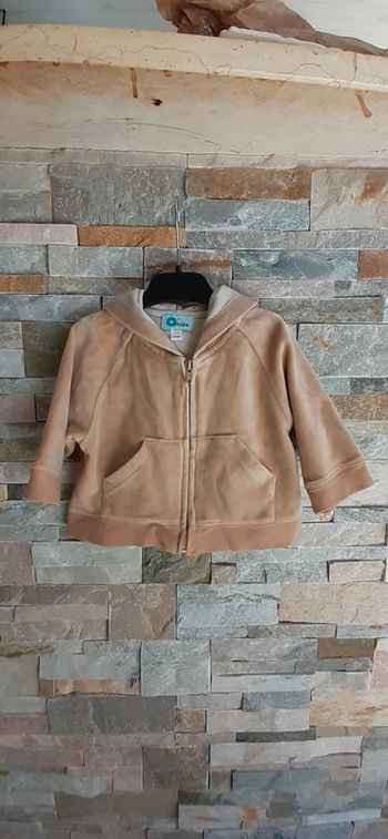 Veste gilet avec capuche beige O'kids 6/ 9 mois 71 cm