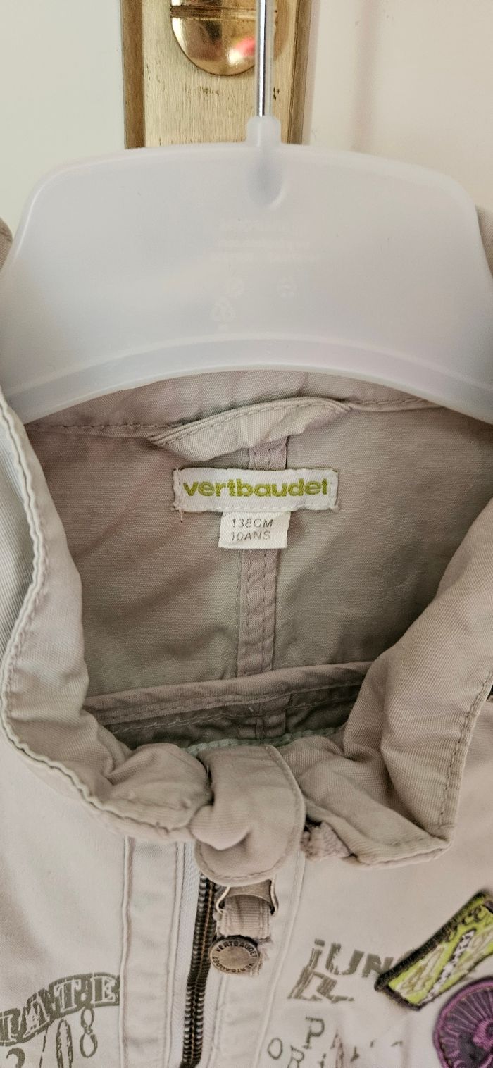 Veste légère Vertbaudet 10 ans beige - photo numéro 4