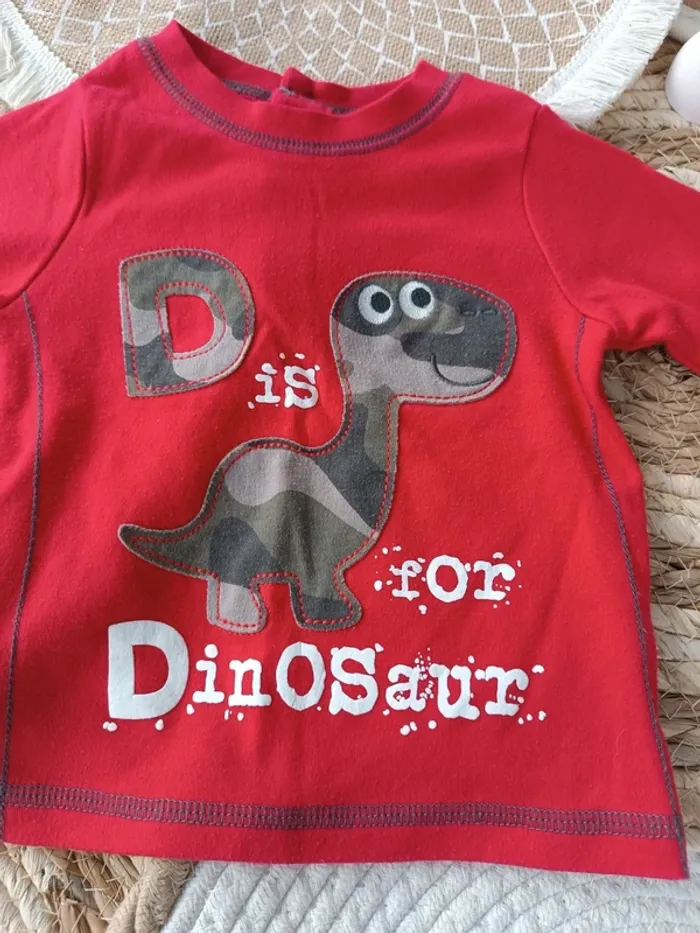 Lot Tee shirt manches longues bébé garçon taille 6 mois - photo numéro 6