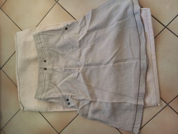 Jupe mi-longue beige Christine Laure – Taille 46