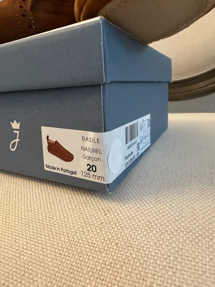 NEUF Jacadi chaussures chaussons cuir beige marron bébé garçon 20 Basile - photo numéro 2