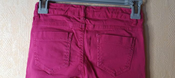 Pantalon en jeans rose fille 10 ans - photo numéro 4