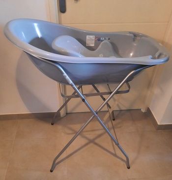 Baignoire Bébé Sur Pieds Grise Hiboux Transat Tega Baby Mixte