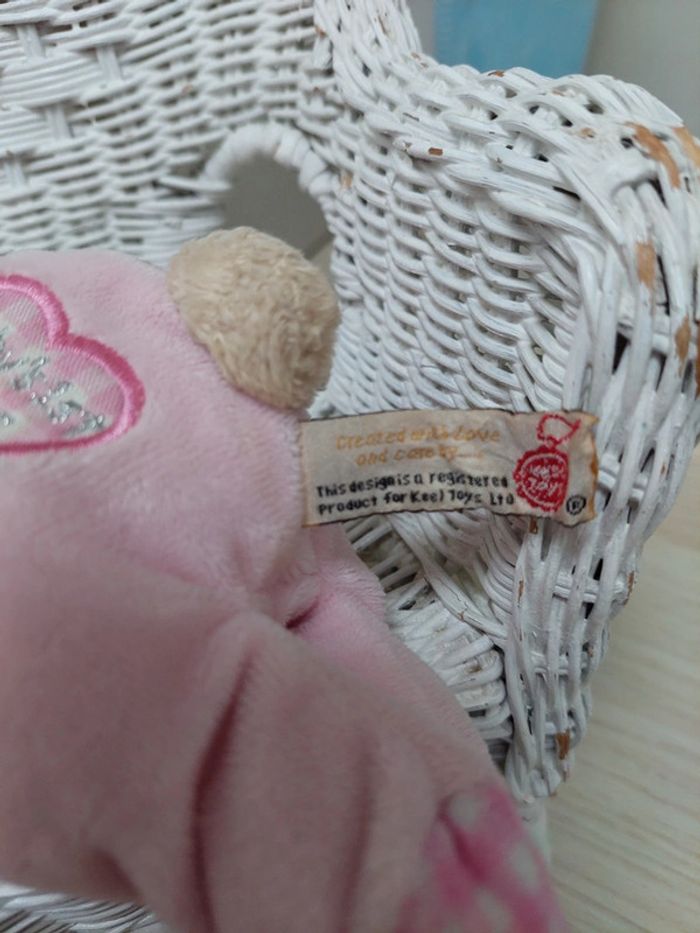 Keel Toys - peluche ourson pyjama rose - photo numéro 5