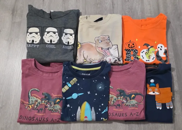 Lot 5 T-shirts +2 sweats 6ans