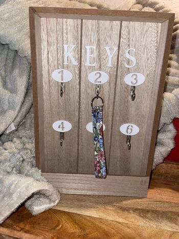 Porte clé dragonne tissus