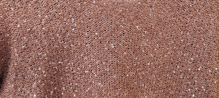 Tunique, haut à manches longues avec sequins couleur vieux rose avec doublure. Canda Premium C&A. Très bon état. Taille L - photo numéro 6