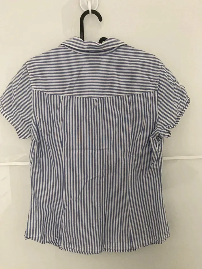 Chemise à rayures blanche et bleue - photo numéro 3