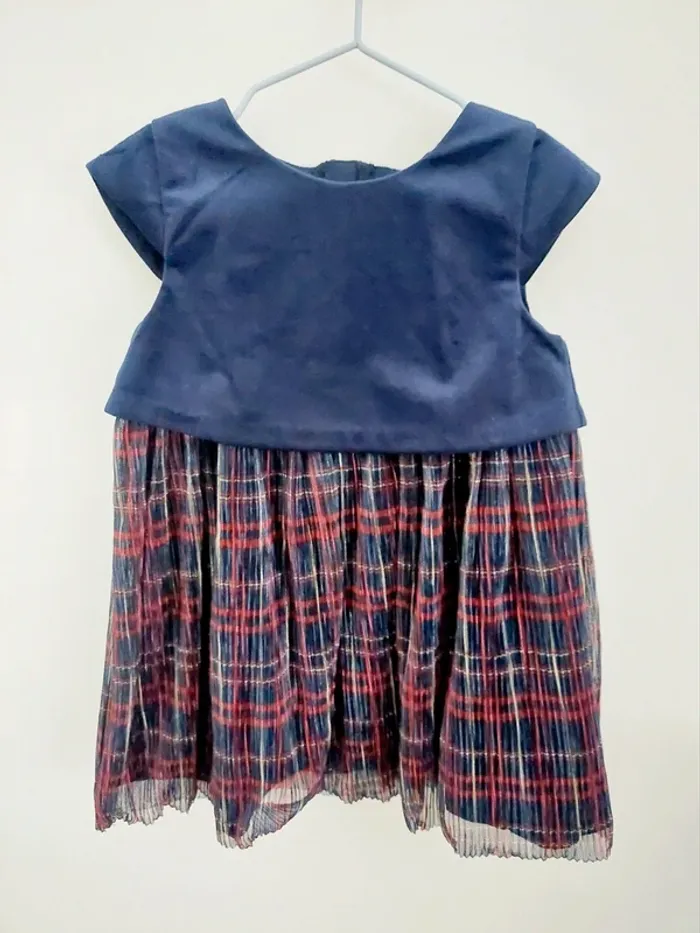 Robe de fête Obaïdi bleue (23 mois)
