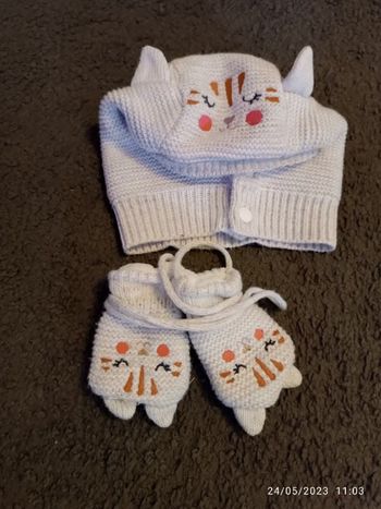 Ensemble gants et bonnet