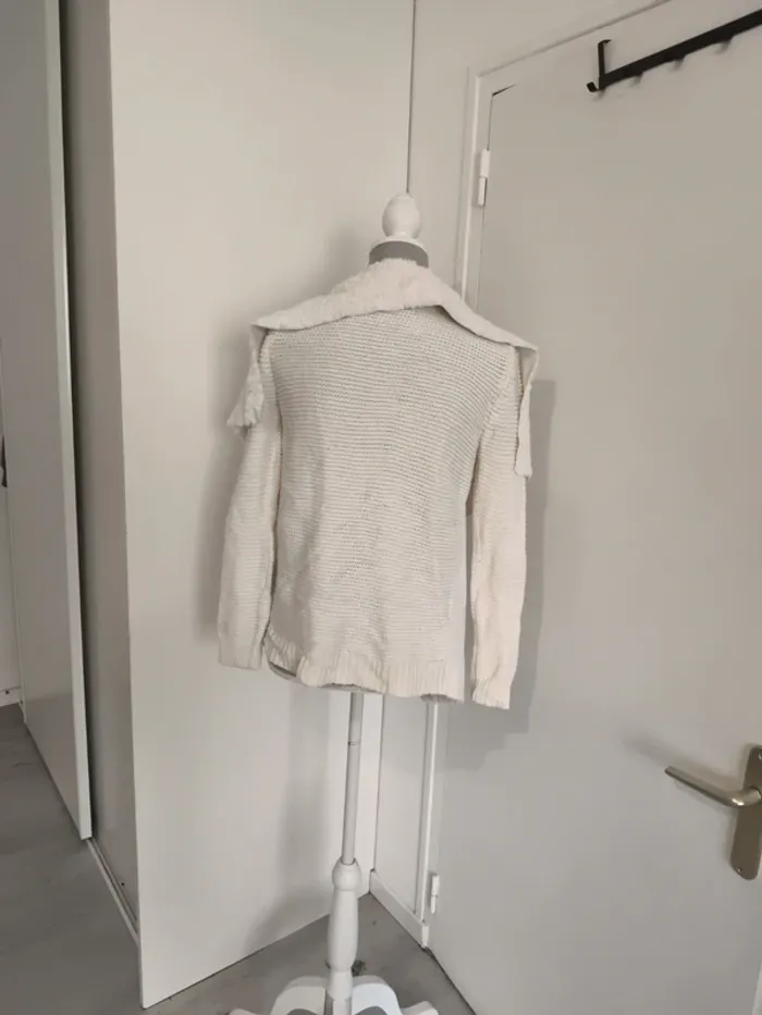 Gilet crème femme - photo numéro 3