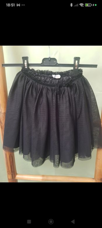 Jupe noire en tulle pailleté - H&M - Taille 7/8 ans