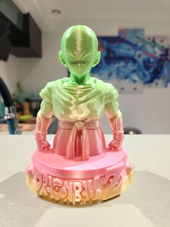 Figurine Dragon Ball Z – Krillin – Buste collector – Impression 3D
