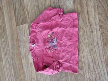 T-shirt manches longues LuluCastagnette rose - 12 mois