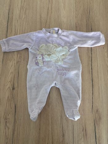 Pyjama violet gemo taille 1 mois