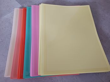 lot de 38 pochettes cartonnées avec pochette de présentation plastifiée