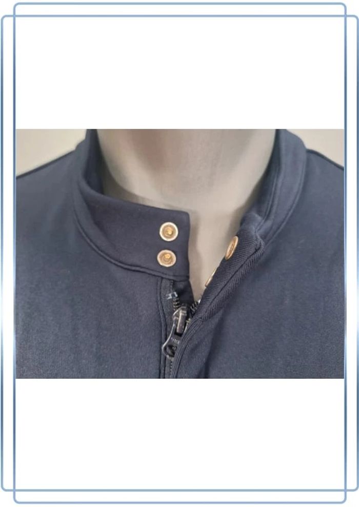 Veste légère Adidas vintage/ homme - taille L / bleu foncé - floqué (331) - photo numéro 6