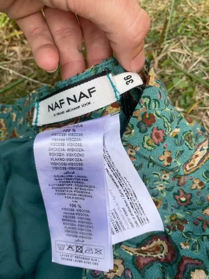Jupe Naf Naf verte - photo numéro 4