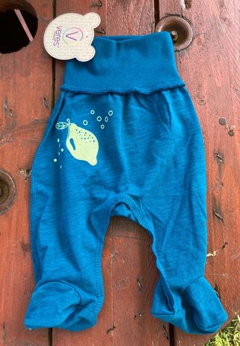 Pantalon bleu avec pieds 1 mois