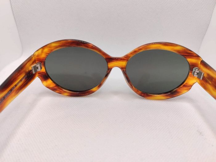 Lunettes de soleil Emmanuelle Khanh Vintage en acétate écaille clair - photo numéro 2