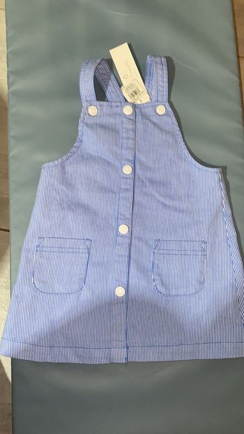 Robe salopette à rayures Cadet Rousselle