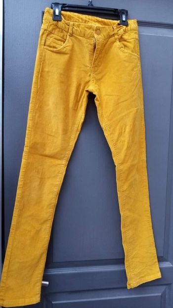 Jean velours moutarde 12a