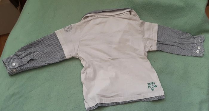 Tee-shirt manches longues polo 12mois 80cm - photo numéro 7