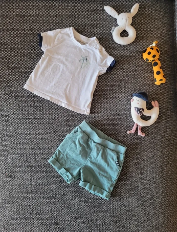 Ensemble été garçon 3 mois - photo numéro 2