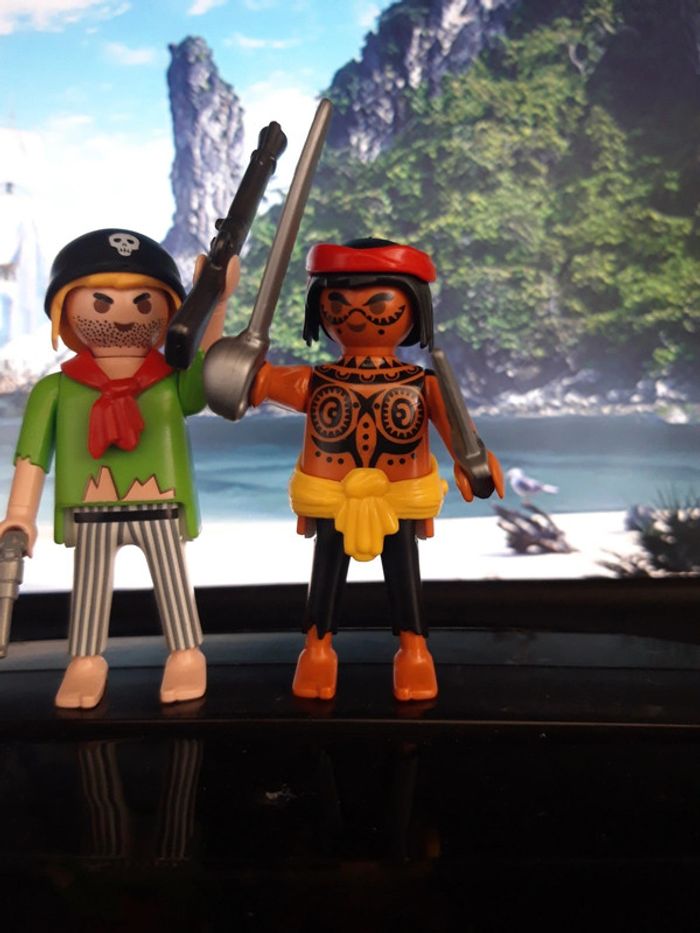 Playmobil 70493 2 Pirates du set Barque des pirates avec requin-marteau - photo numéro 3