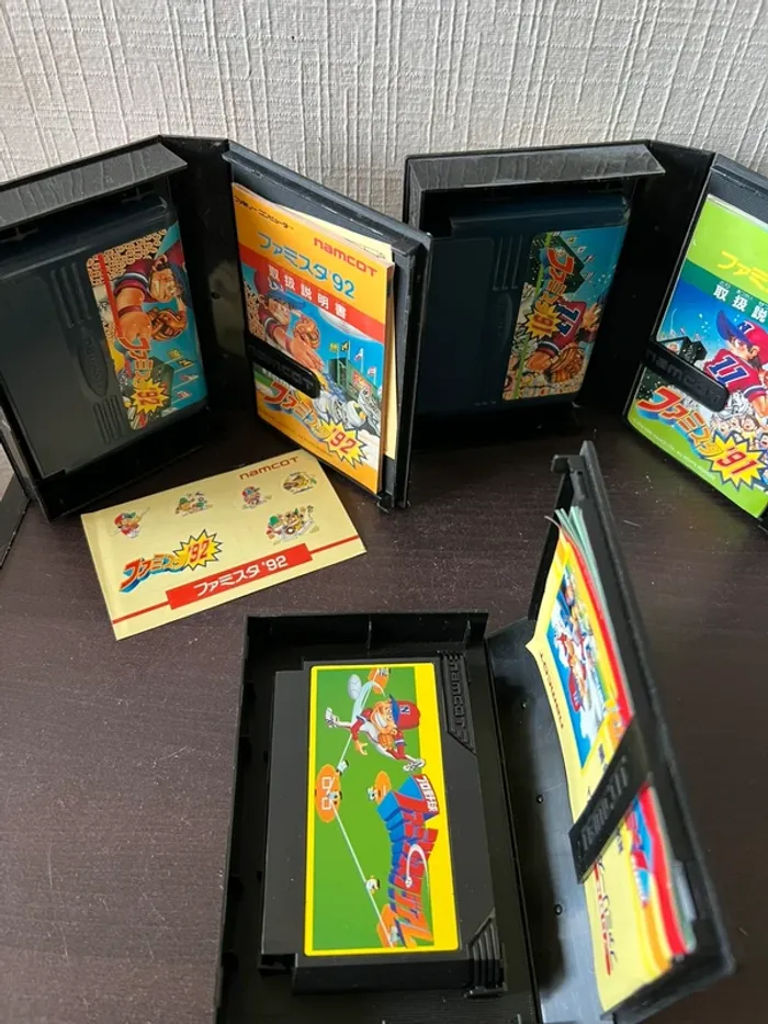 🎮 Lot jeux Famicom Namcot Famista 91 / 92 / Family Stadium – complet - photo numéro 4