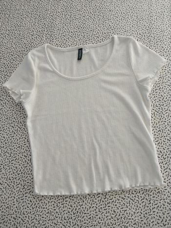 T-shirt femme H&M Divided – Blanc
