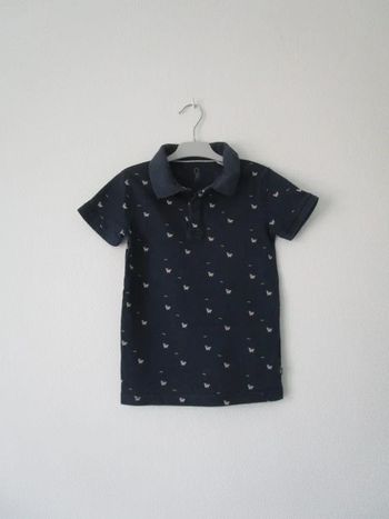 Polo marine Okaïdi 6 ans TBE