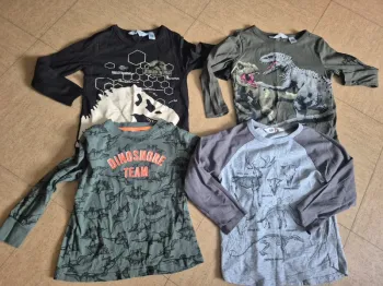 Lots de 4 Hauts Dinosaures H&M 2/4 ans