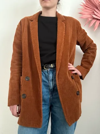 Blazer en velours côtelé vintage