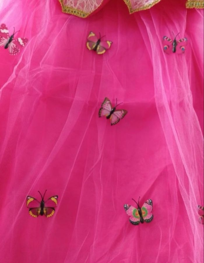 Déguisement robe princesse rose et ces accessoires 7ans - photo numéro 3