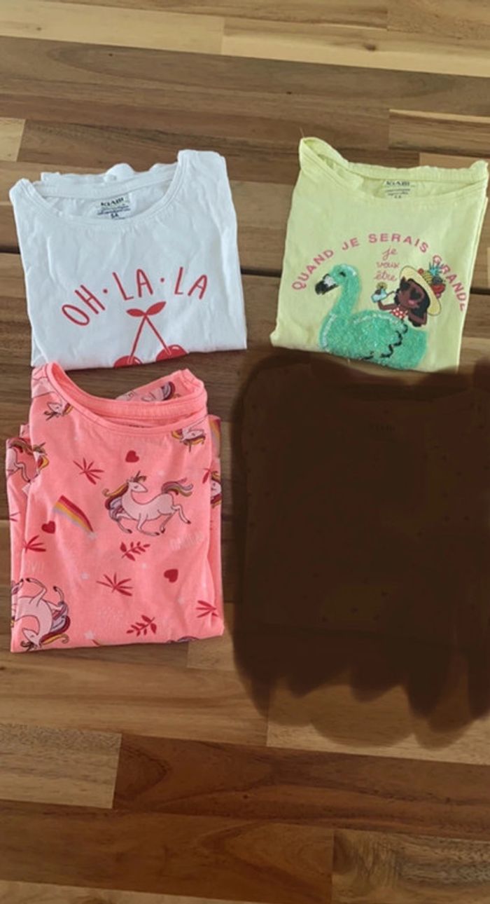 Lot de t-shirts MC