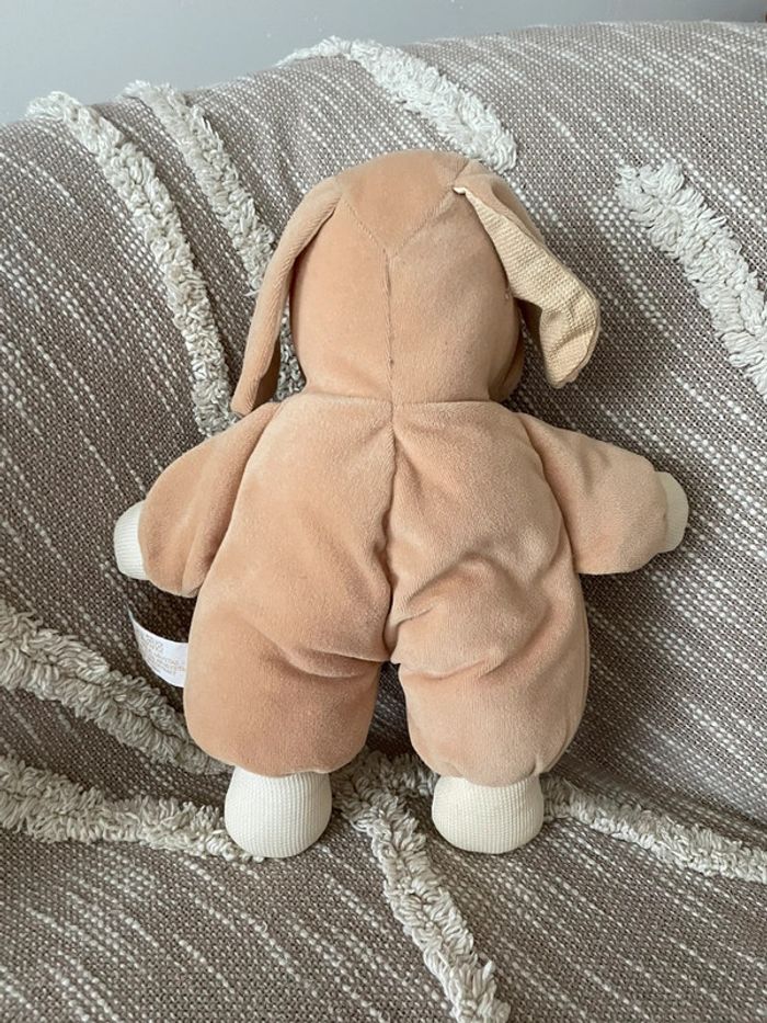 Peluche doudou Tiamo chien marron beige très bon état - photo numéro 3