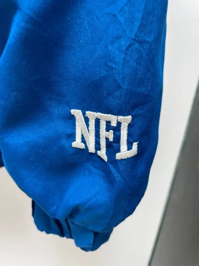 Rare jacket NFL Colts Indianapolis Blue White Mens - photo numéro 3