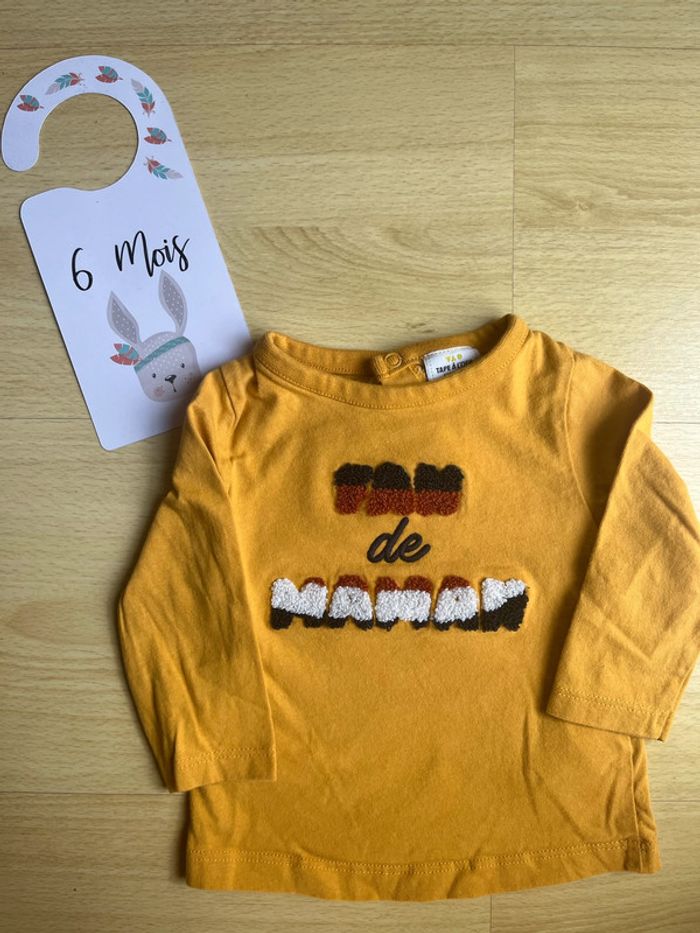 T-shirt moutarde TAO 6 mois