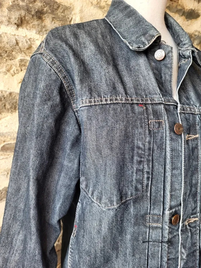 Veste en jean bleue foncée Dynam Taille 46 48 - photo numéro 4