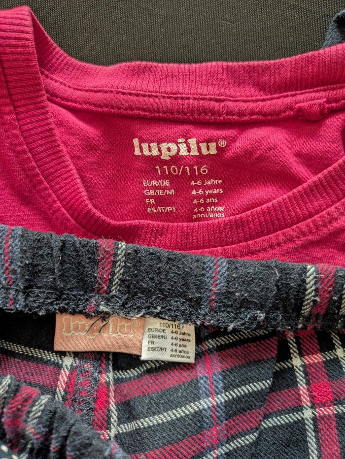 Pyjama hiver carreaux fille 4-6 ans - photo numéro 3