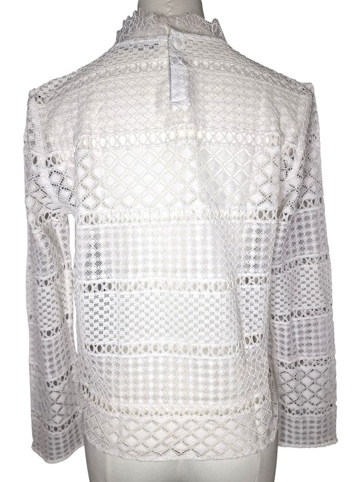 Blouse manches longues Comptoir des Cotonniers – Taille S – Blanc – État : Très bon - photo numéro 3