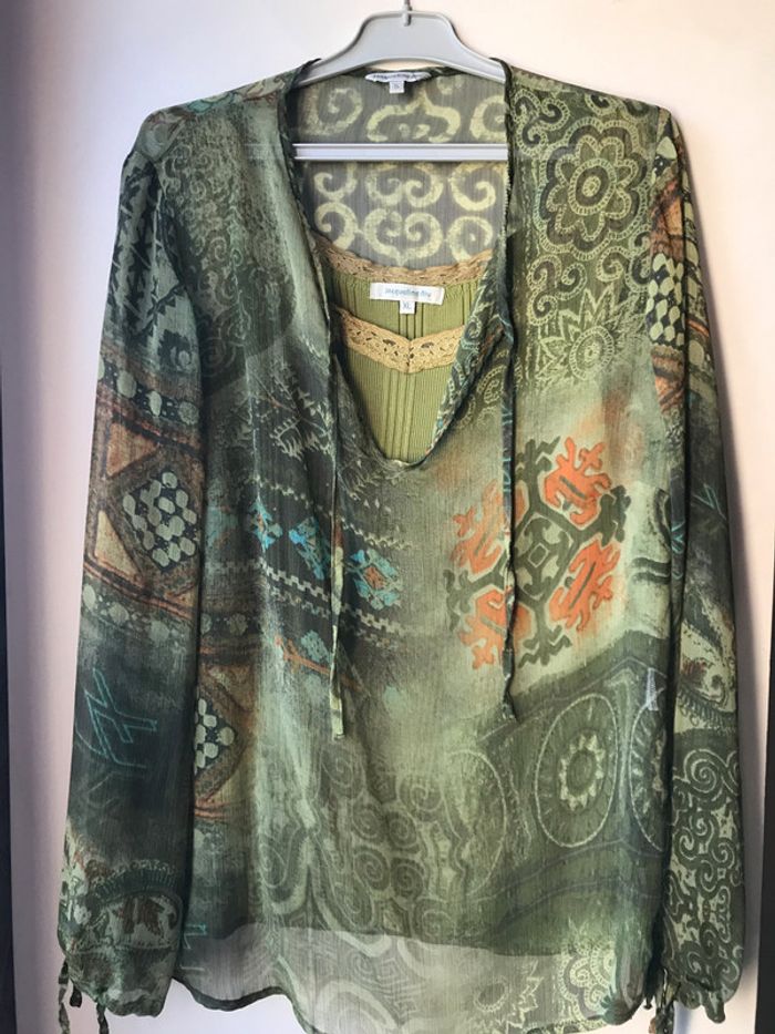 tunique voile avec caraco J.Riu