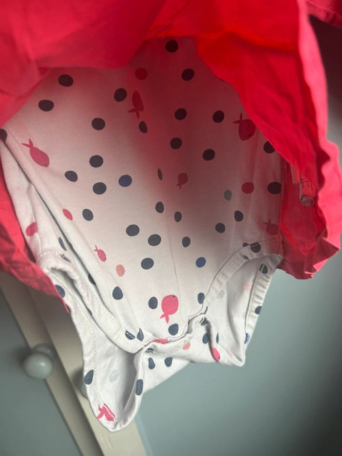 Robe body fuschia, 6 mois , dpam - photo numéro 3